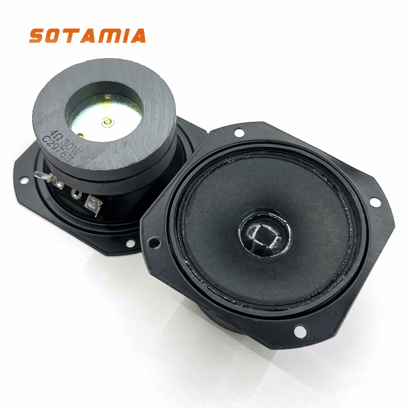 Home Cinema Speaker System - SOTAMIA 2 قطعة 3 بوصة مكبر