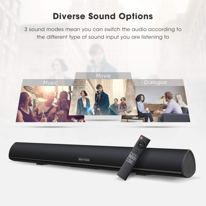 Home Cinema Of Soundbar - مكبر صوت قوي للتلفزيون سلكي 100