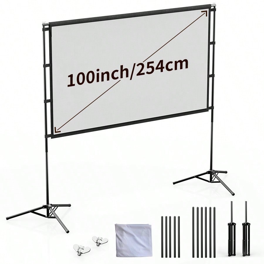 Projector Screen 100 Inch - شاشة عرض XBJ مقاس 100 بوصة