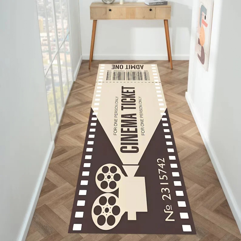 Home Cinema Tickets - سجادة أرضية بتصميم تذكاري لفيلم سينمائي
