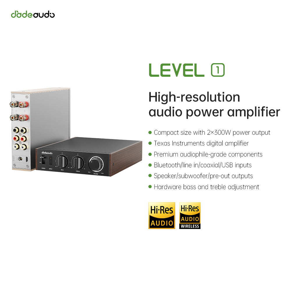 Home Cinema Choice - مضخم صوت JadeAudio Level 1 للمكتب