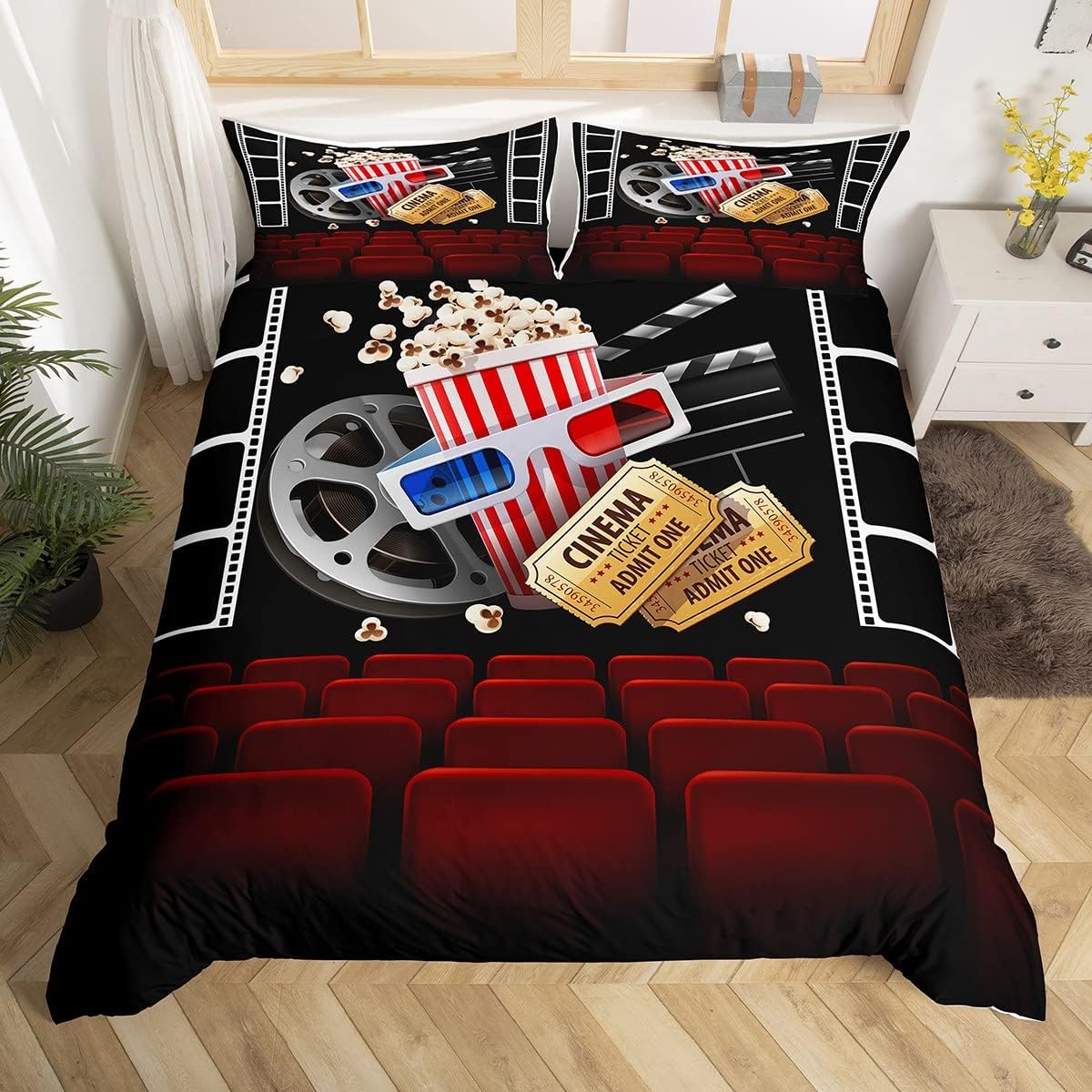 غطاء لحاف سينمائي عتيق بتصميم  - مراجعة Home Cinema Tickets وسعره