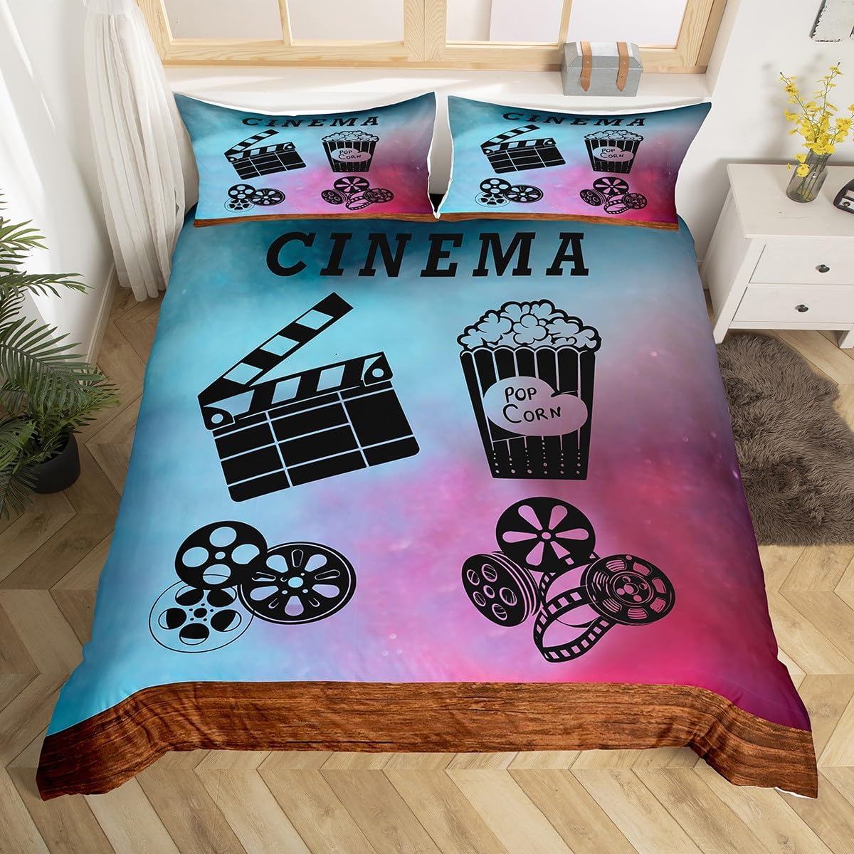غطاء لحاف سينمائي عتيق بتصميم  - مراجعة Home Cinema Tickets وسعره