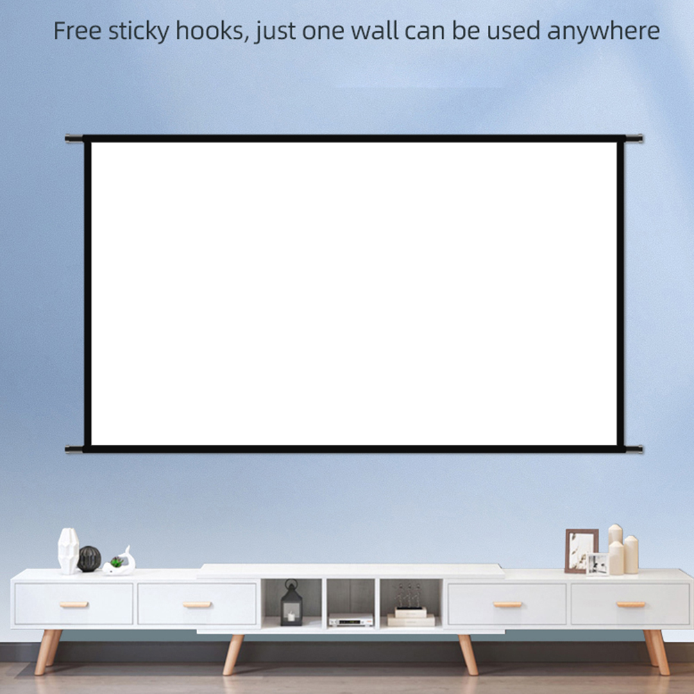 شاشة عرض VEIDADZ مثبتة على الح - مراجعة Projector Screen 100 Inch وسعره
