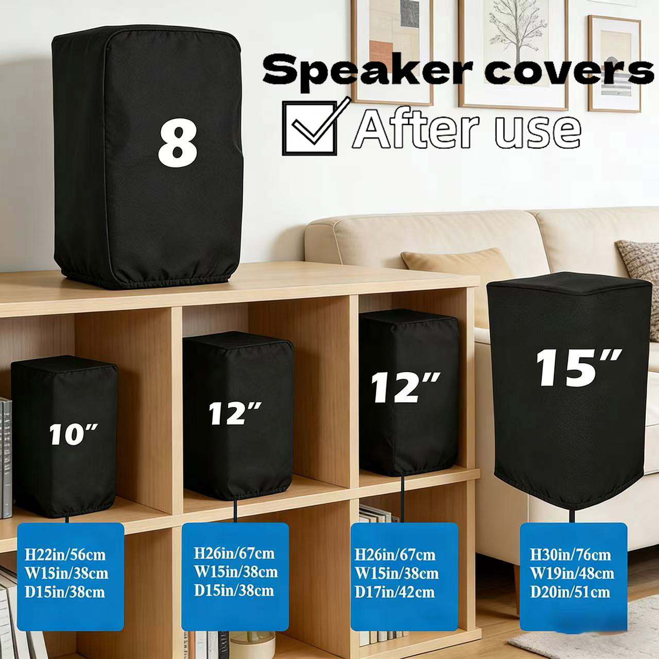 أغطية سماعات متينة سوداء من قم - مراجعة Home Cinema Speaker System وسعره