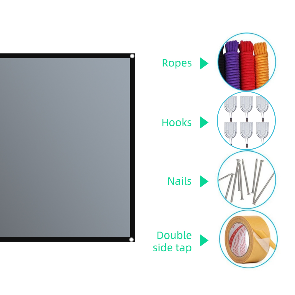 سالانج شاشة عرض 16:9 معدنية مض - مراجعة Projector Screen 100 Inch وسعره