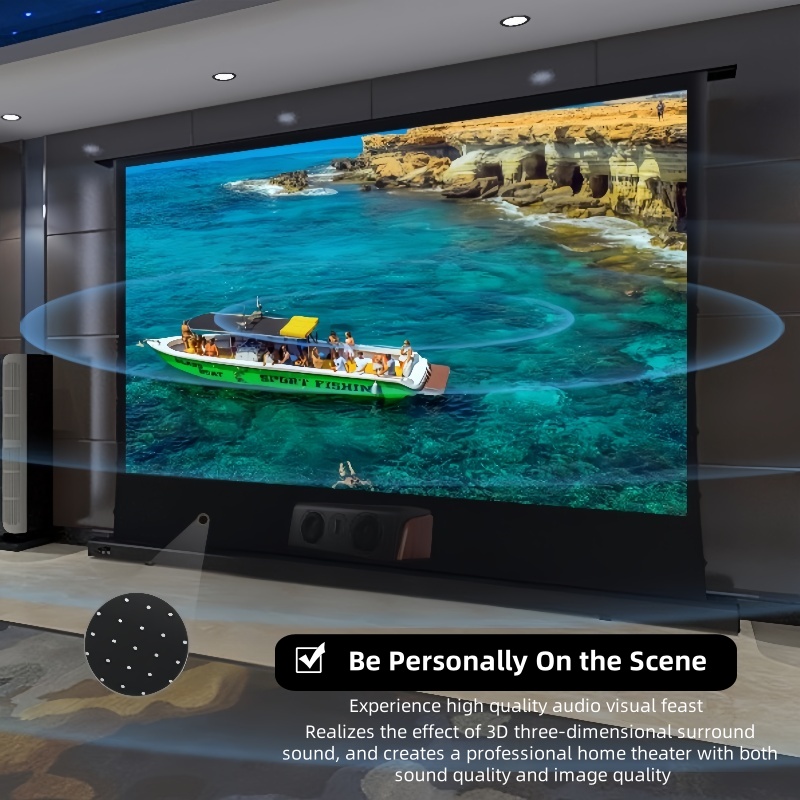شاشة عرض أرضية 100 بوصة 120 بو - مراجعة Projector Screen 100 Inch وسعره