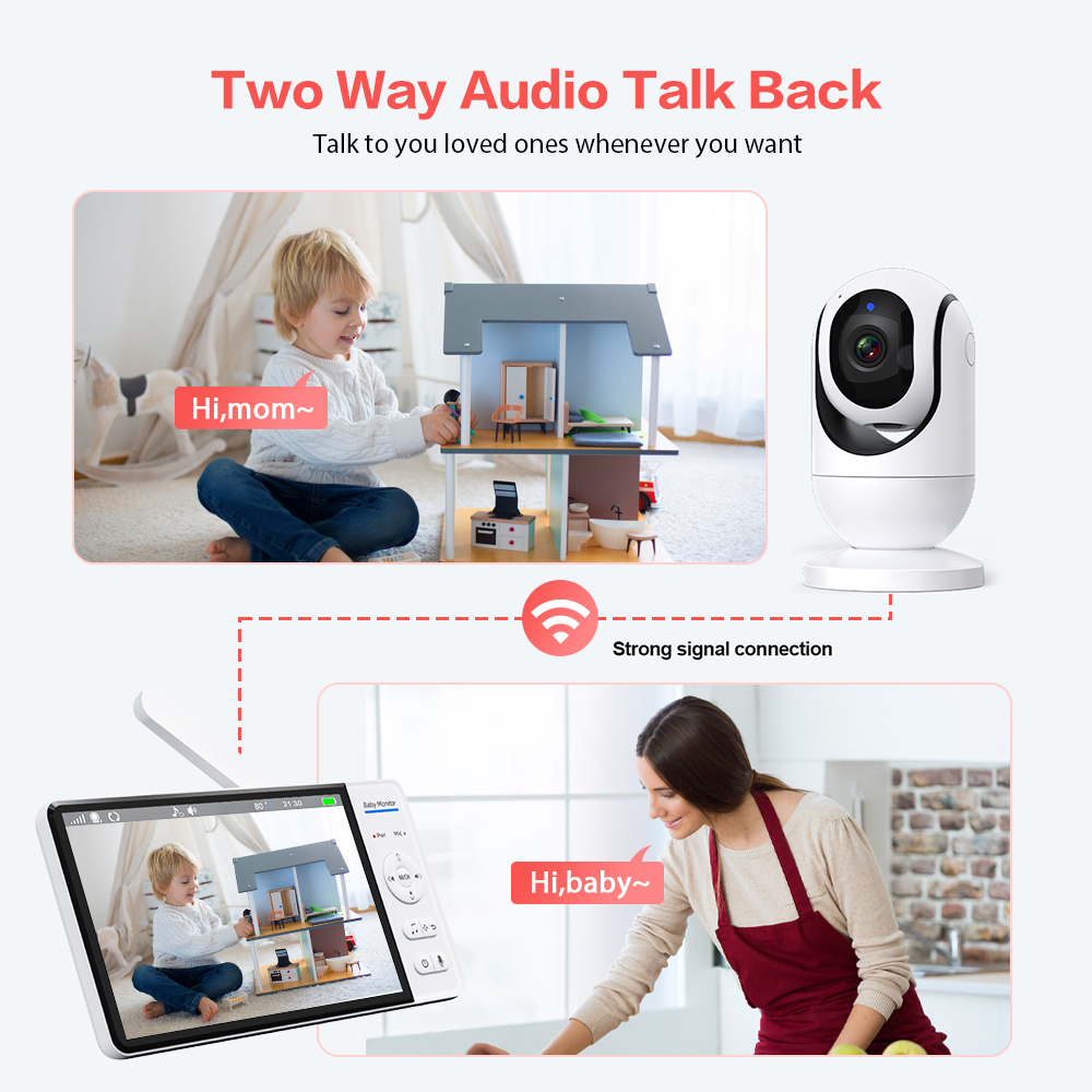 فيديو مراقبة الطفل 7 ''1080P H - مراجعة Home Cinema Wireless وسعره