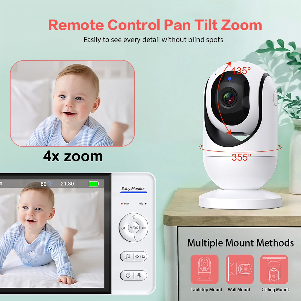 فيديو مراقبة الطفل 7 ''1080P H - مراجعة Home Cinema Wireless وسعره