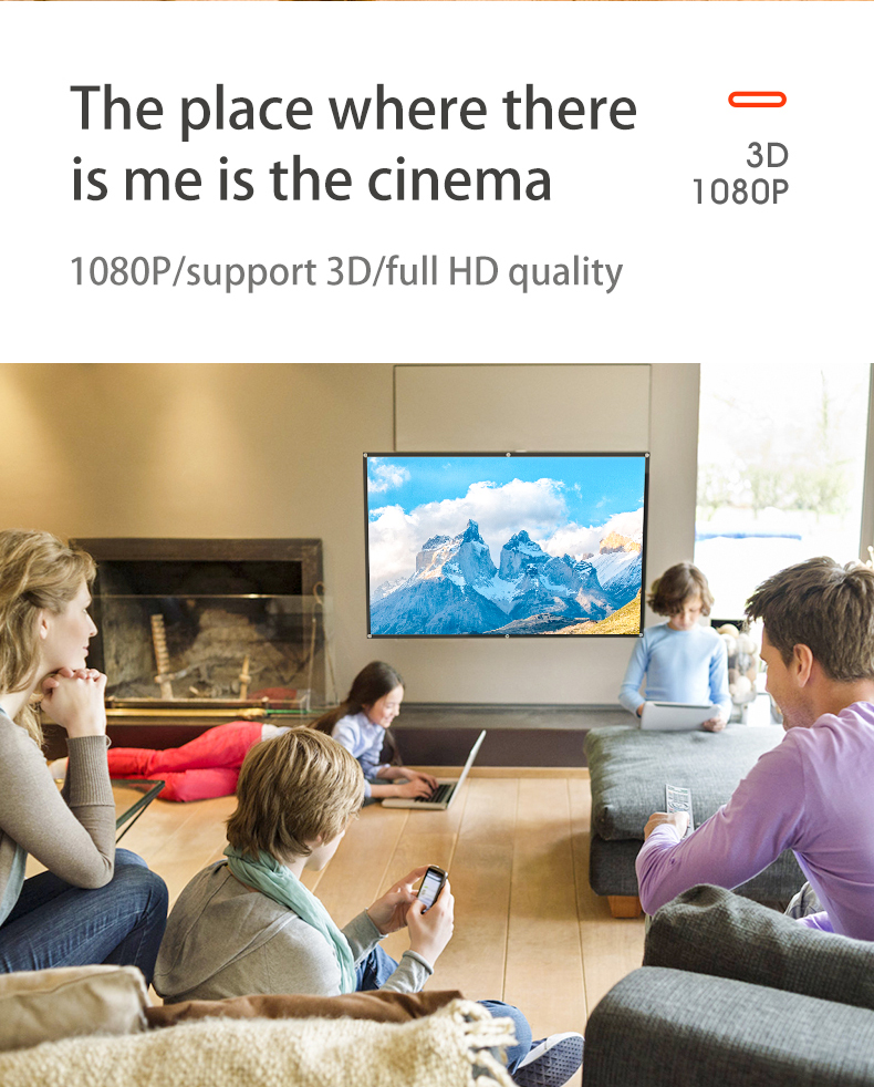 MIXITO ستارة الإسقاط 16: 9 نسب - مراجعة Projector Screen 100 Inch وسعره