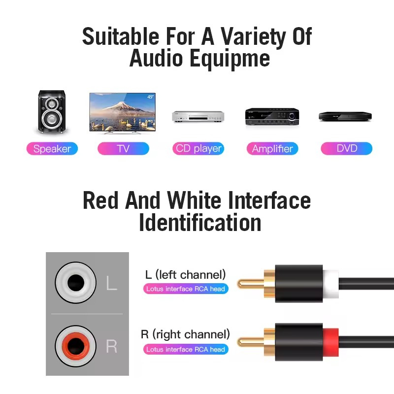 المزدوج كابل RCA HIFI ستيريو 2 - مراجعة Home Cinema Hall وسعره