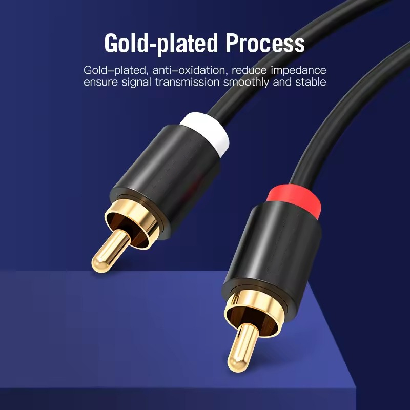 HIFI ستيريو كابل RCA 2RCA إلى  - مراجعة Home Cinema Hall وسعره