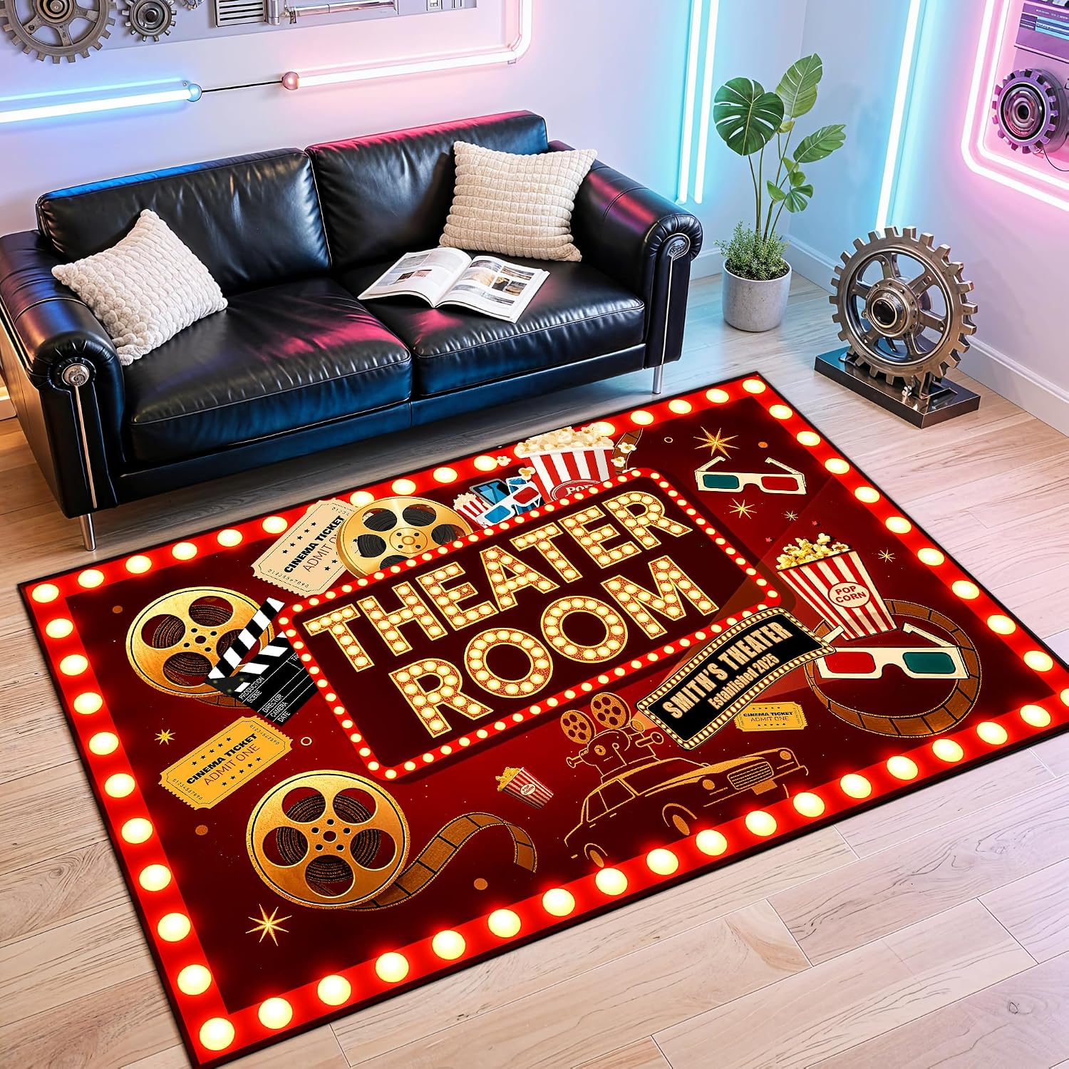 سجادة ليلة الأفلام لتزيين المس - مراجعة Home Cinema Flooring وسعره
