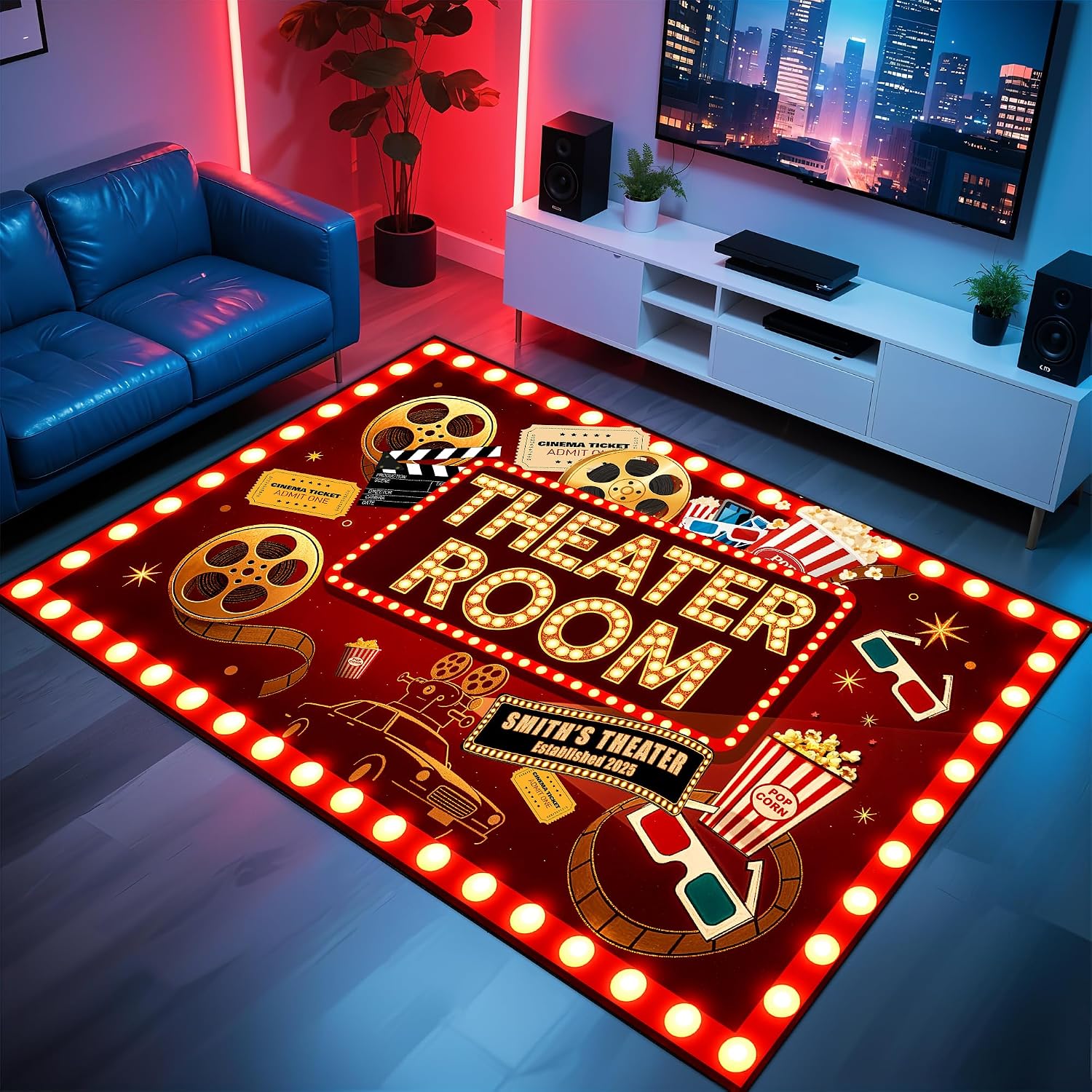 سجادة ليلة الأفلام لتزيين المس - مراجعة Home Cinema Flooring وسعره