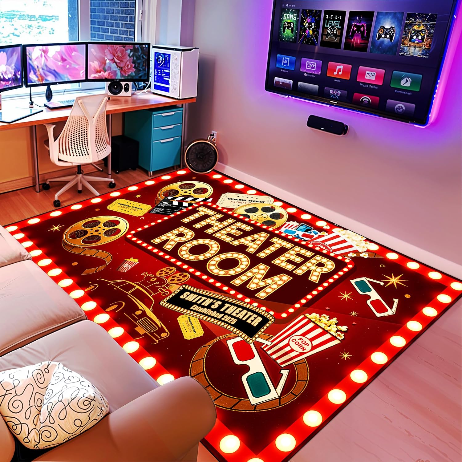سجادة ليلة الأفلام لتزيين المس - مراجعة Home Cinema Flooring وسعره