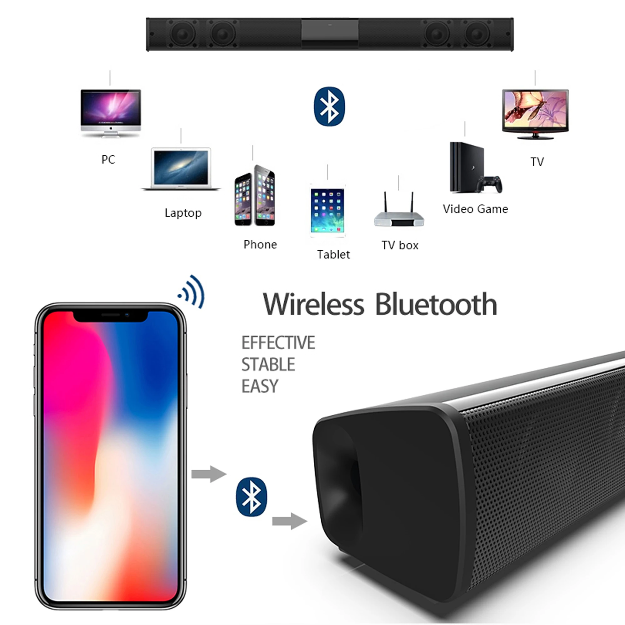 40 واط عالية الطاقة مكبرات الص - مراجعة Home Cinema Speaker System وسعره