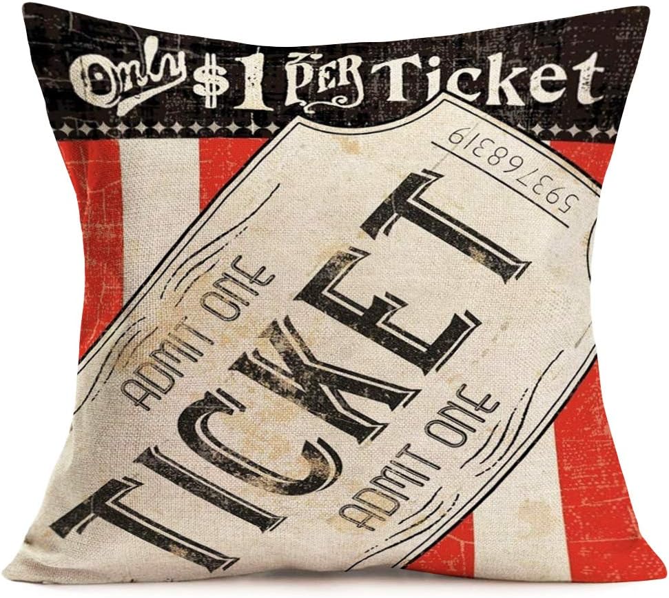 أغطية وسائد مزخرفة للسينما الع - مراجعة Home Cinema Tickets وسعره
