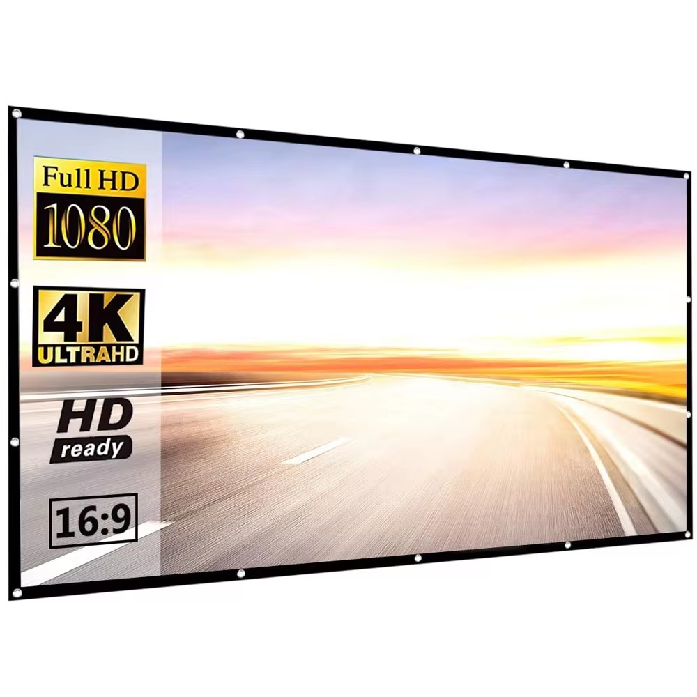 شاشة عرض بسيطة قابلة للطي 60 7 - مراجعة Projector Screen 100 Inch وسعره