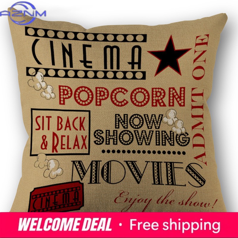 غطاء وسادة مطبوع عليه تذكار تذ - مراجعة Home Cinema Tickets وسعره
