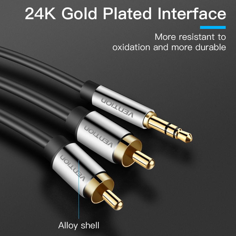 Vention كابل RCA 3.5 إلى 2rca  - مراجعة Home Cinema Choice وسعره